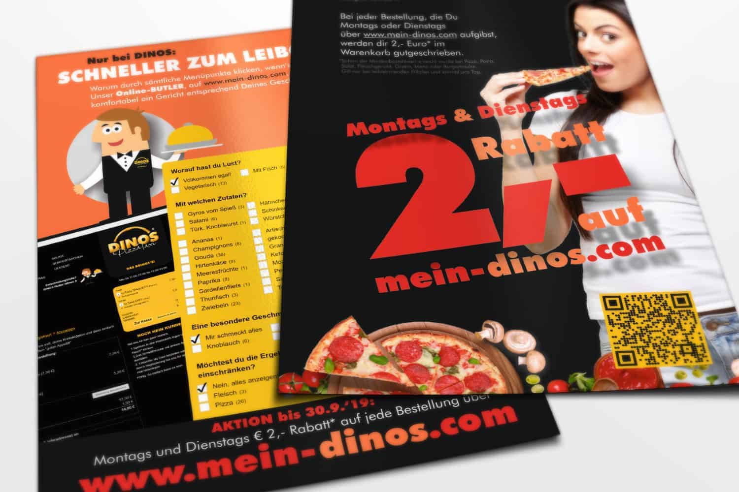 DinosPizza 2Euro Spar Flyer